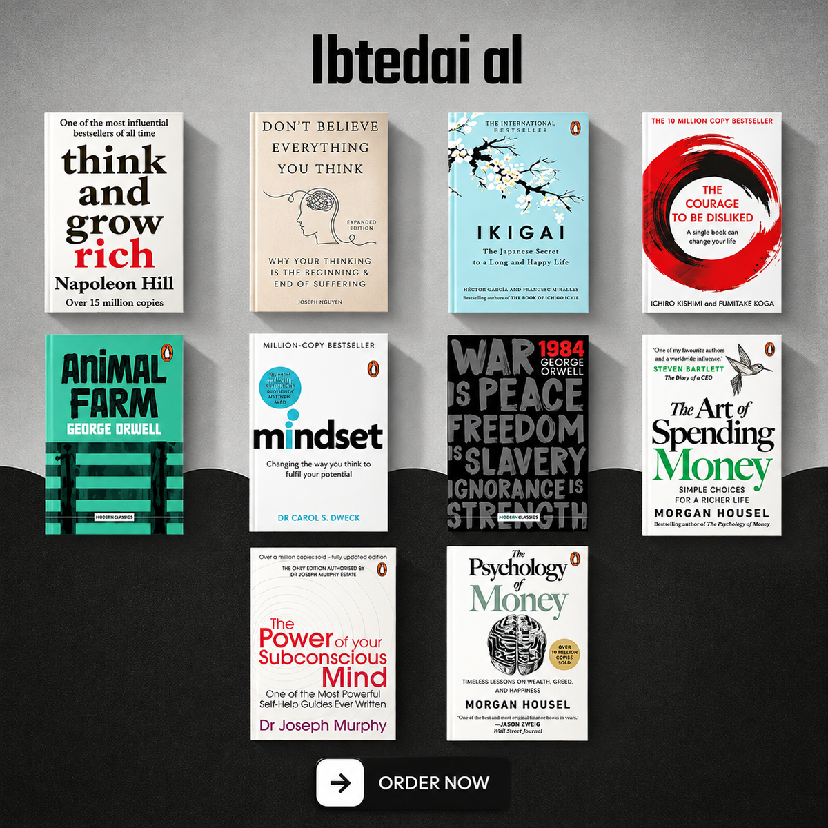 Ultimate Bestselling Books Collection – 10 Books Set | Self-Help, Mindset, Finance & Classic Literature (Premium)